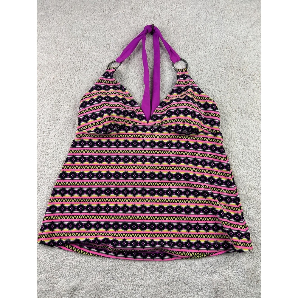Converse One Star Tankini Swimsuit Womens Small Halter Top Tribal Swim Bathing S